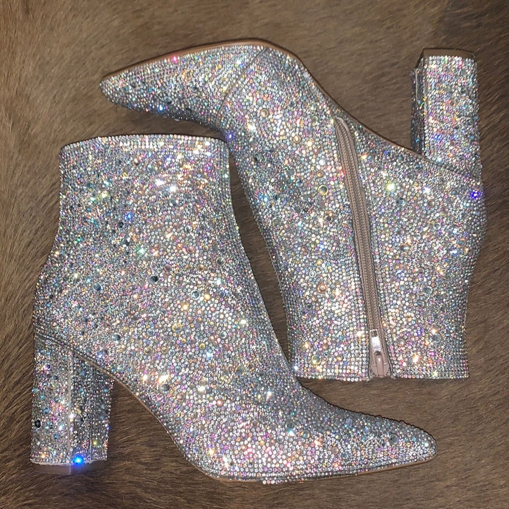 COPY - Betsey Johnson rhinestone booties